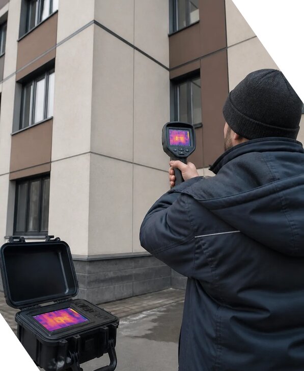 Тепловизионное обследование зданий и сооружений в Павлове